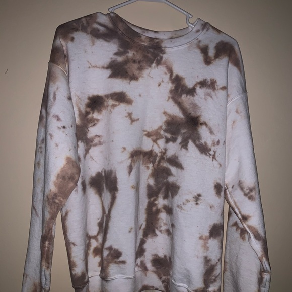 Sweaters - One of a Kind-Tan/ brown white crew neck!